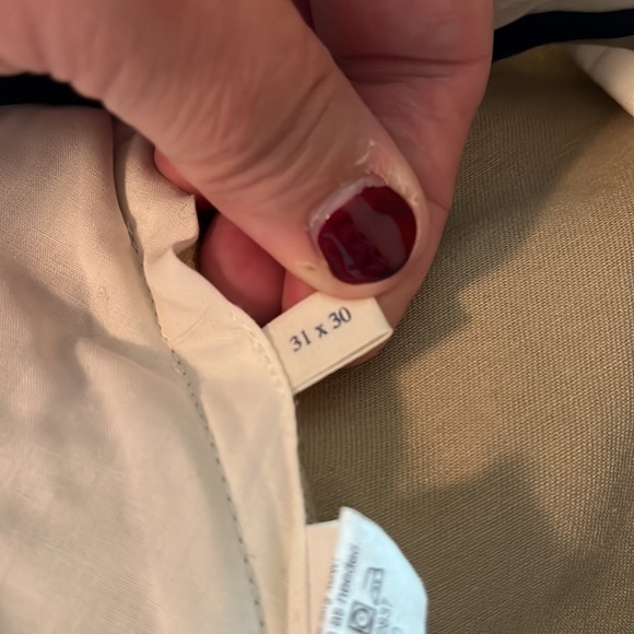 J CREW Size 31W x 30L Flat Front Chino 100% Cotton Comfort Khaki Casual $89 NEW - Picture 13 of 16